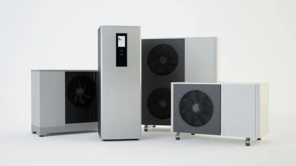 
Warmtepomp buitenunit grijs
